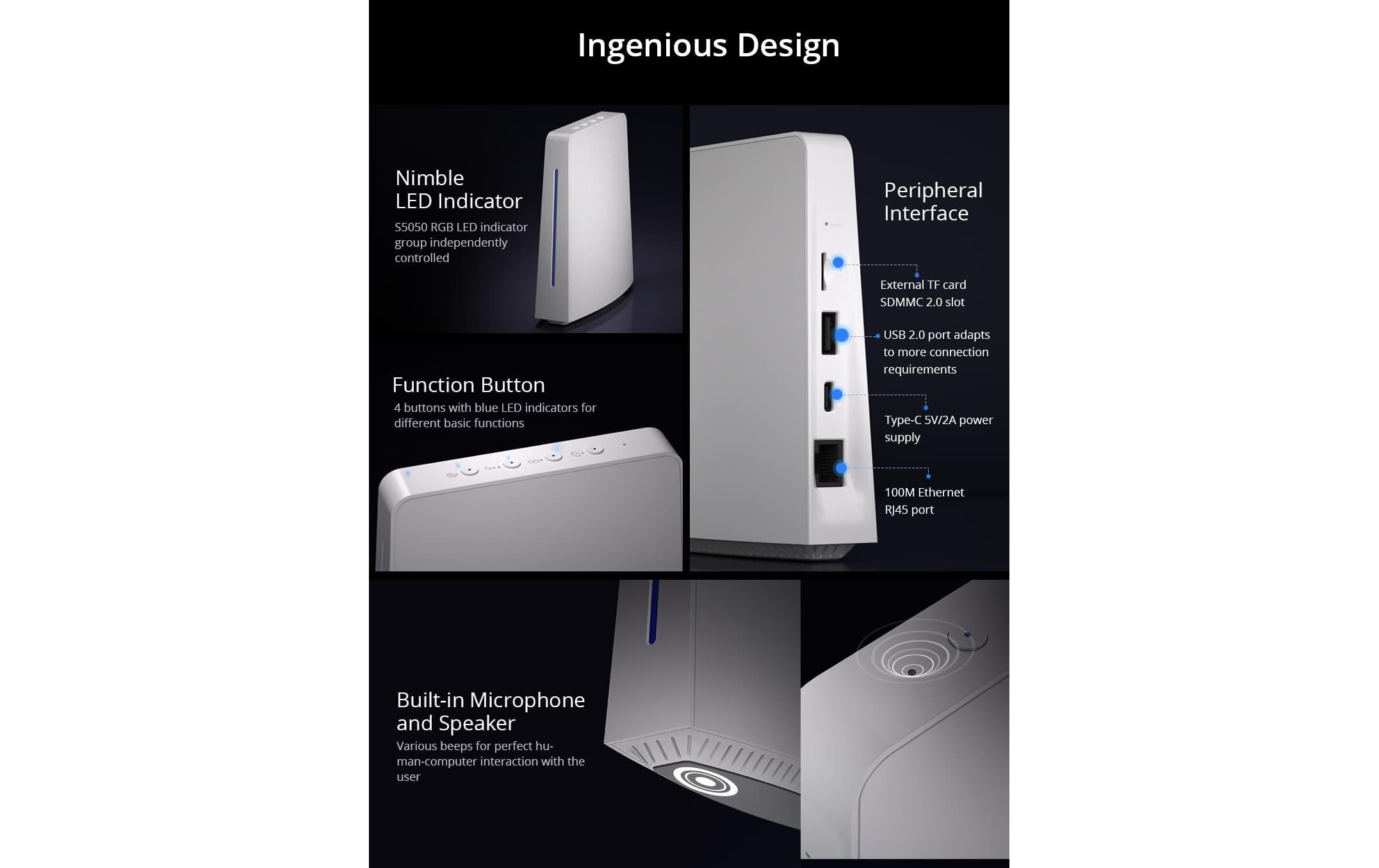 Gateway ZigBee-Smart AIBridge DC 5 V 2AEin lokaler privater Server für Ihr Zuhause