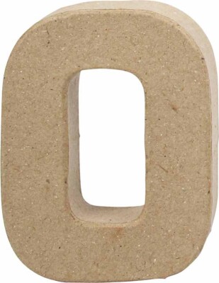 Bogstav - O - H 10 CM - B 7,8 CM - Tykkelse 1,7 CM - 1 Stk