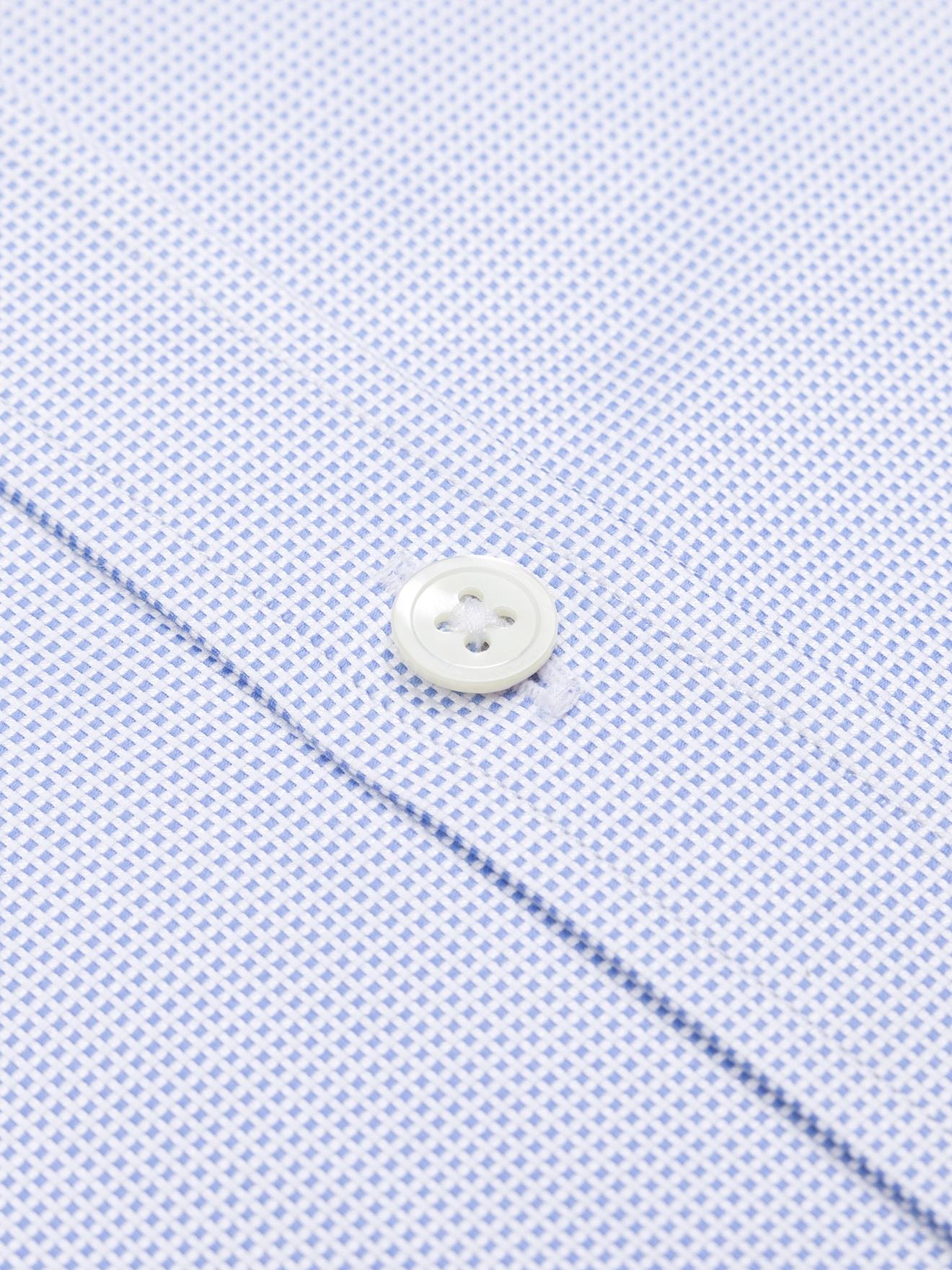 Chemise en natté royal ciel