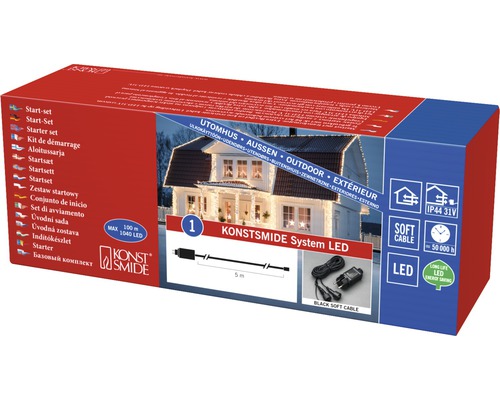 Konstsmide LED Starterset voor buiten- en binnensysteemverlichting