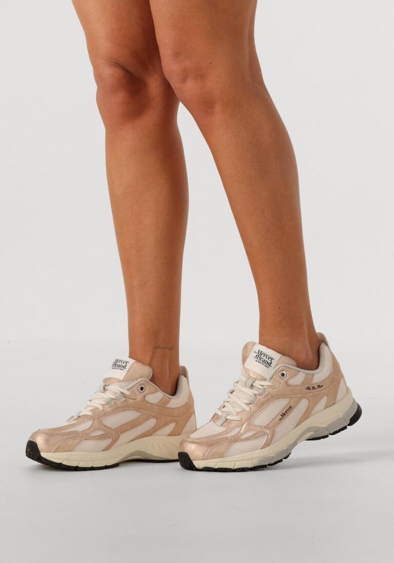 bronskleurig mercer amsterdam lage sneakers the re-run metallic