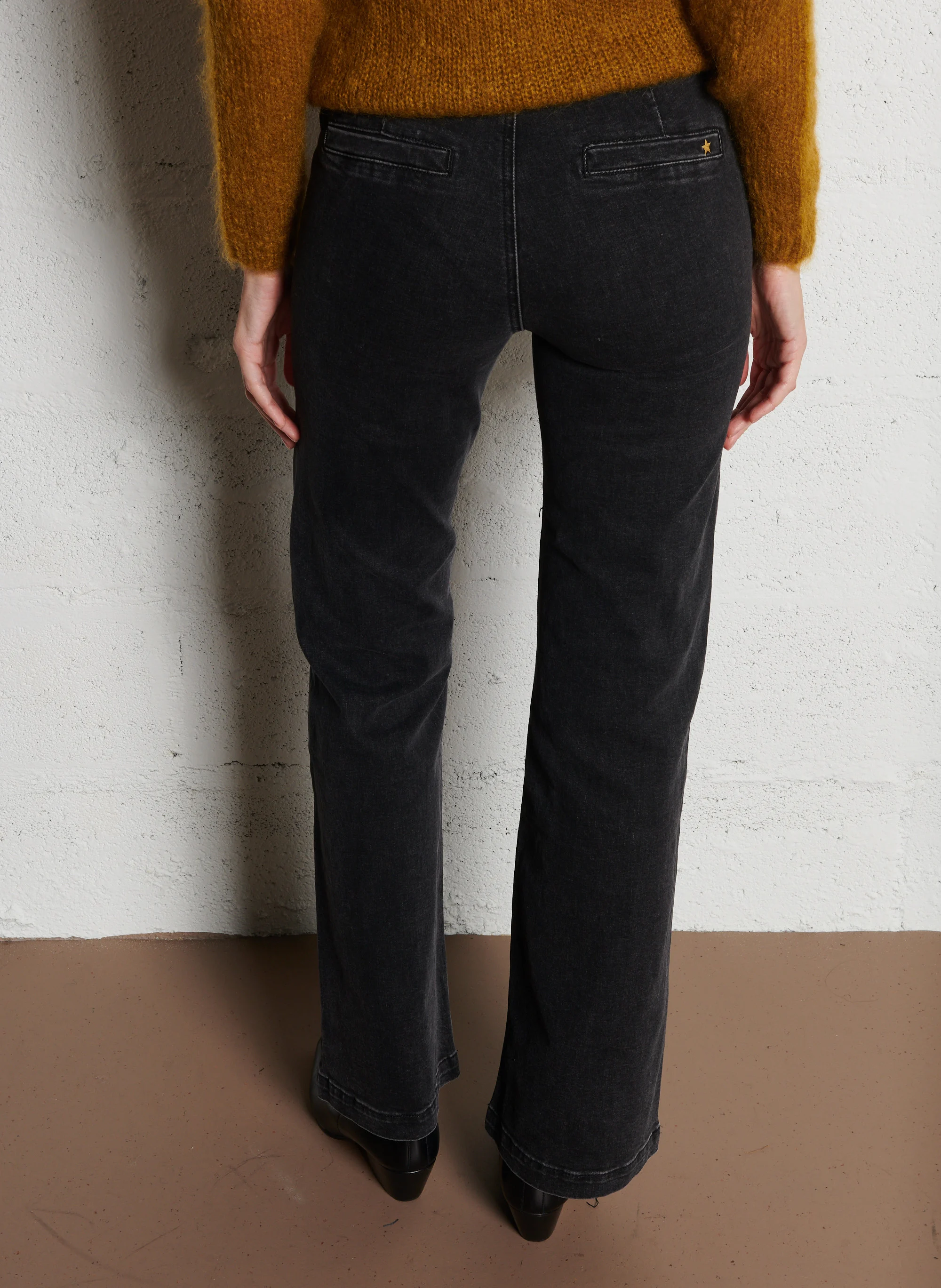 SONNY - Jean boot-cut en coton mélangé | Gris