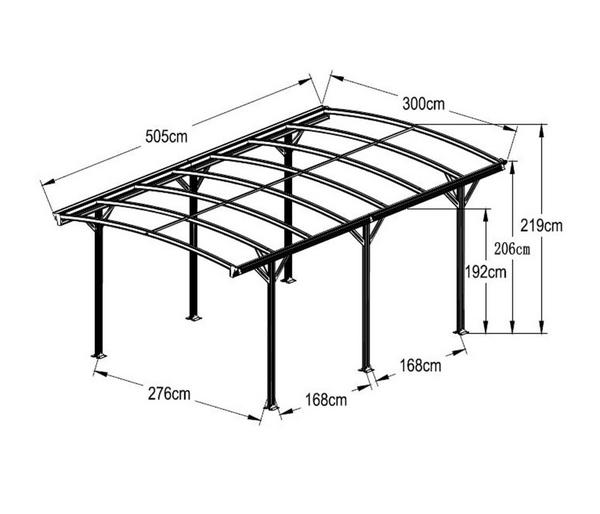 Westmann Aluminium-Carport Bergen