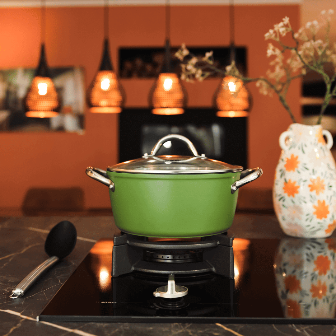Go Green Kookpan met deksel 20 cm