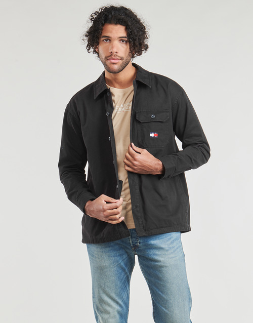 Tommy Jeans - TJM ESSENTIAL SOLIDOVERSHIRT Negro