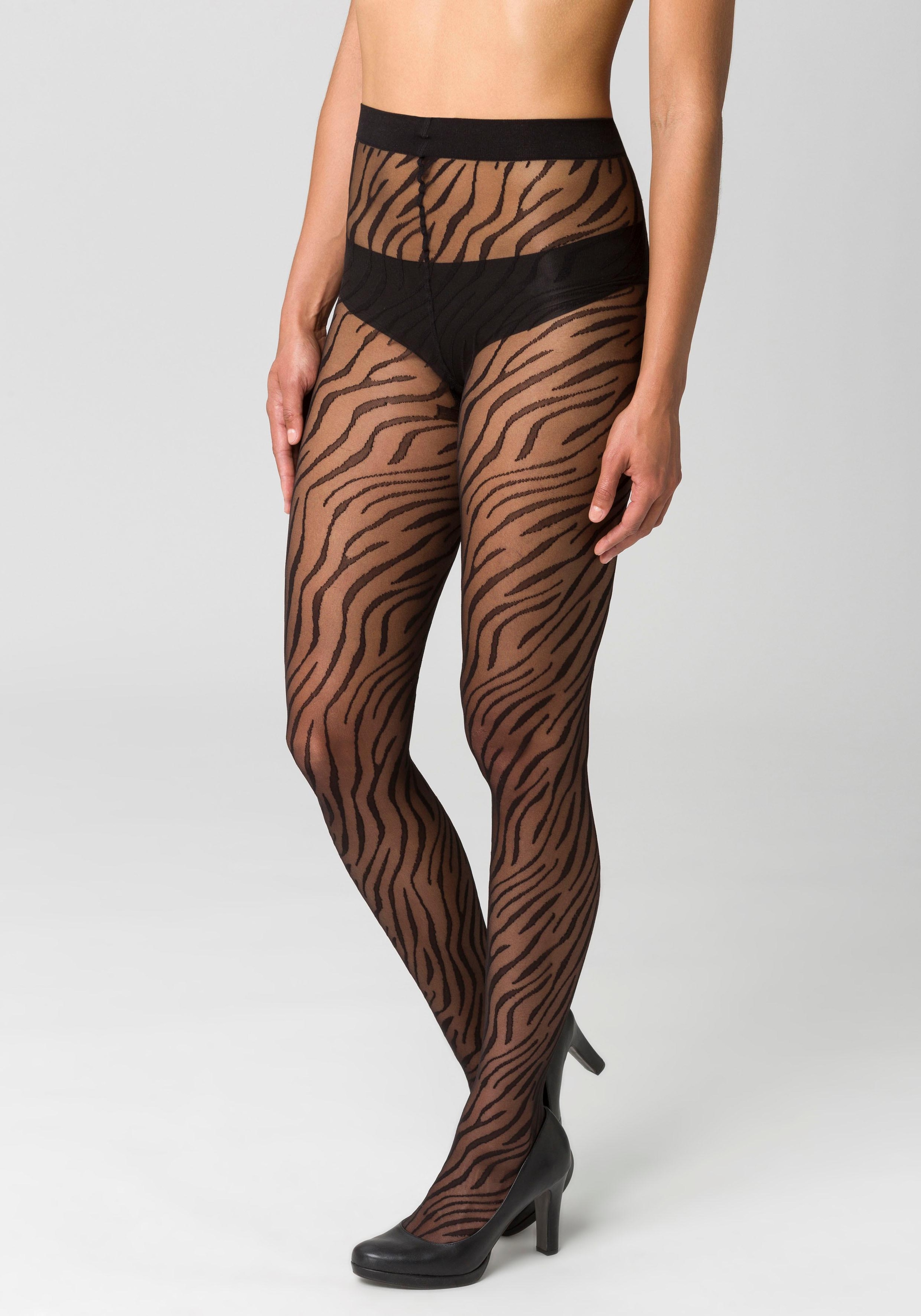 petite fleur gold Feinstrumpfhose 20 mit animal Print