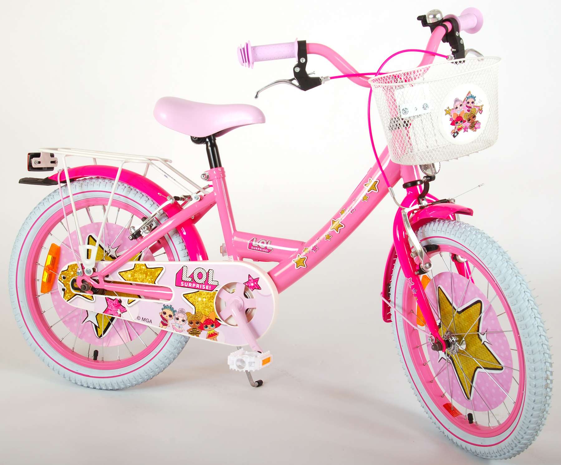 Kinderfahrrad LOL Surprise für Mädchen 18 Zoll Kinderrad für Pink