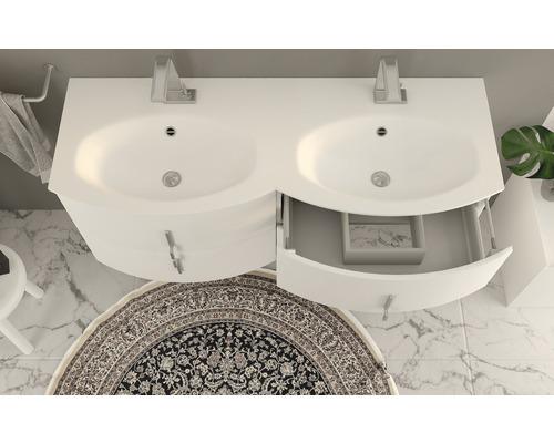 Badkamermeubel Baden Haus Sting 69 cm wit hoogglans, gemonteerd