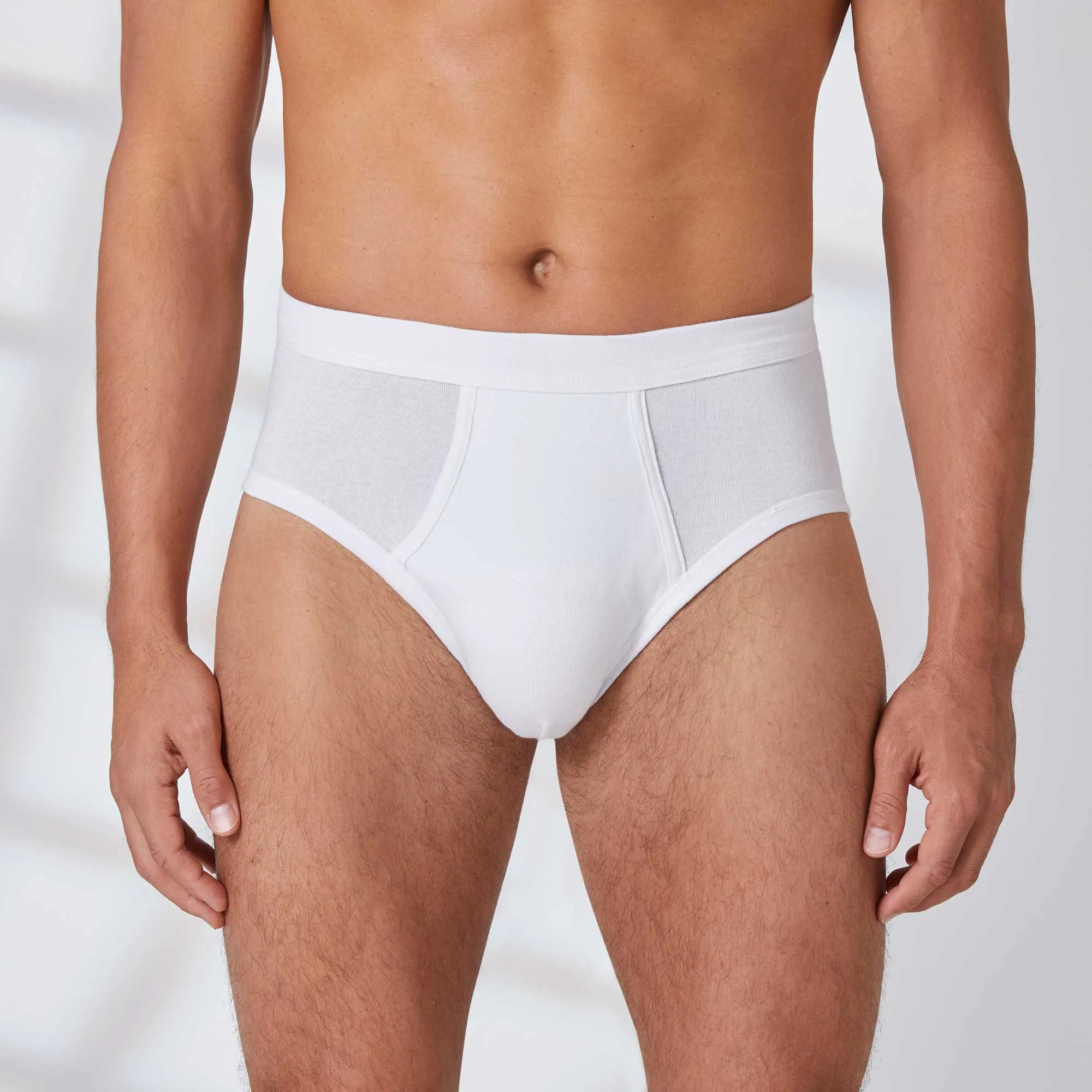 Herren-Slip aus reiner Baumwolle, 2er-Pack