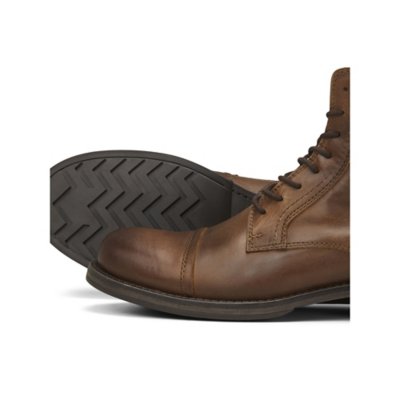 Boots homme Jfwrussel Leather Cognac 19 ROUGE JACK JONES