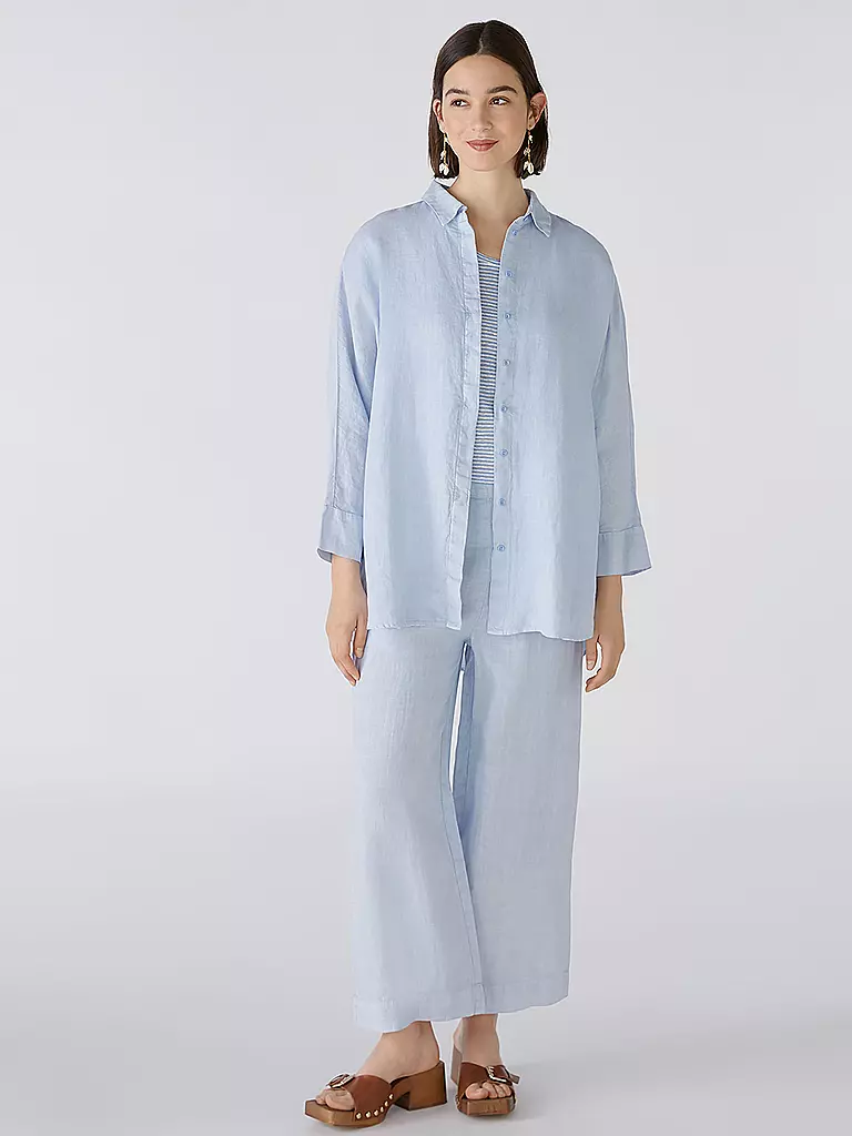 OUÍ Leinenhose hellblau