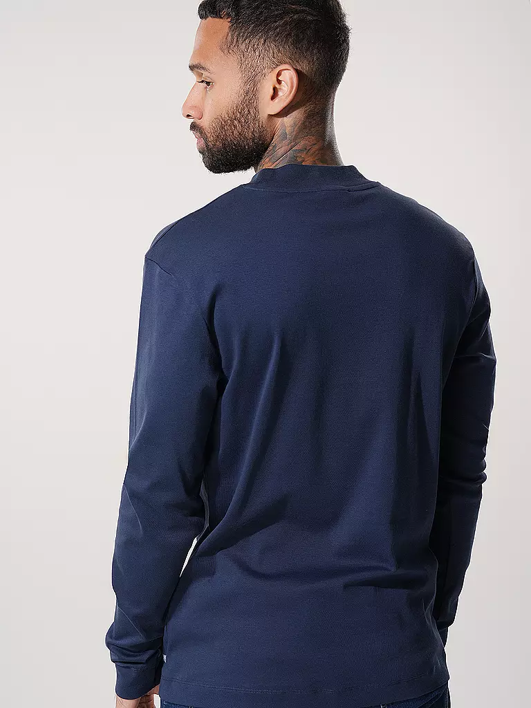 DRYKORN Langarmshirt Drynamic Moritz dunkelblau
