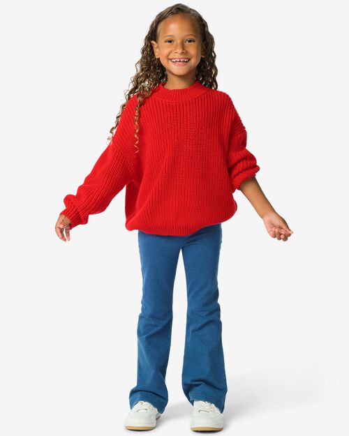 legging enfant en denim sweat bleu foncé