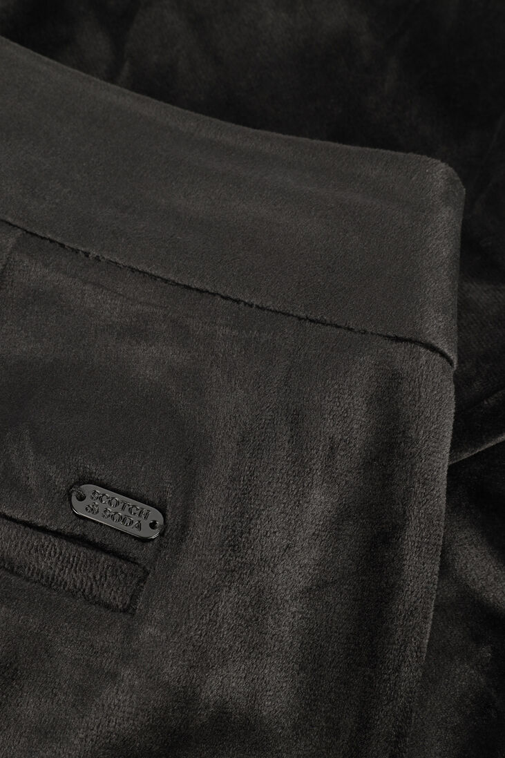 SCOTCH & SODA zwarte scotch & soda flared jeans velvet high-rise flared trousers