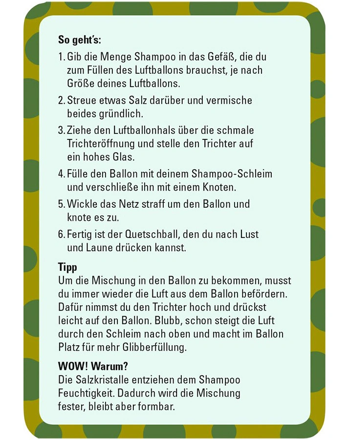 Kartenspiel 50 GLIBBERIGE WOW-EXPERIMENTE