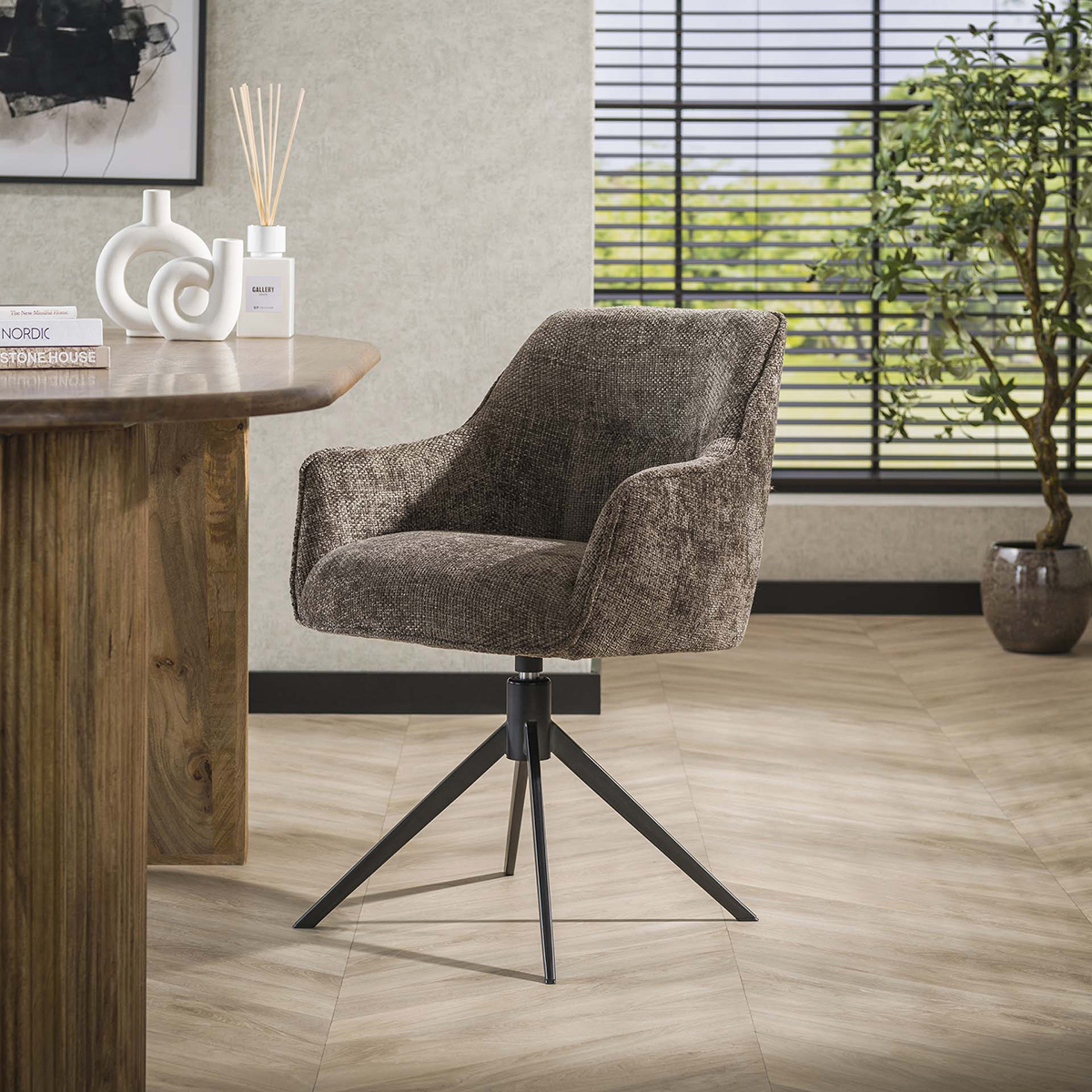 Draaistoel Dune Gemêleerd Taupe