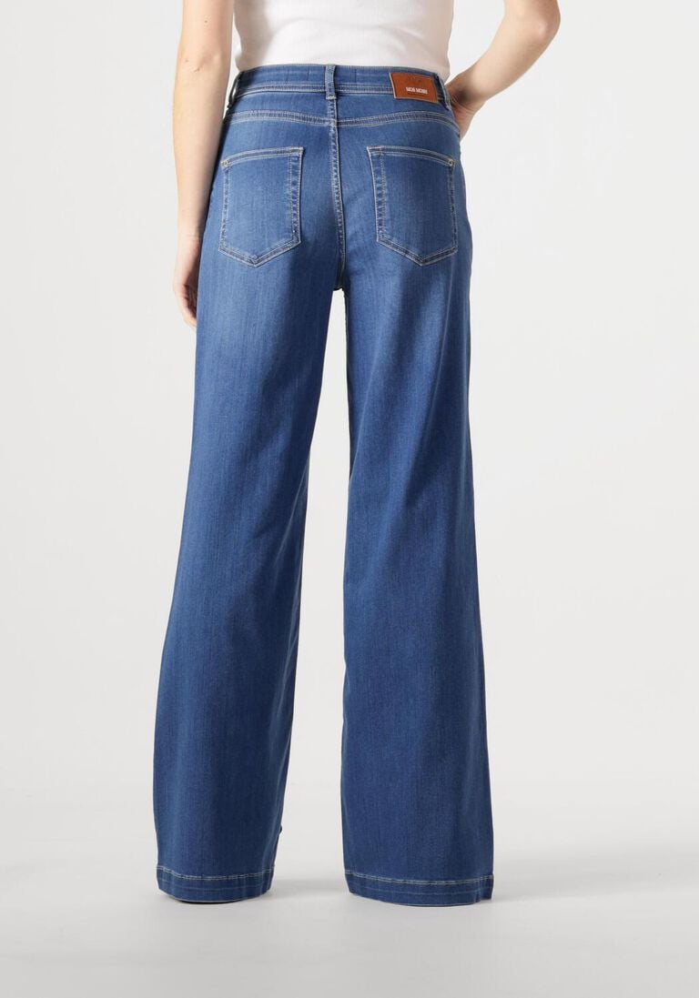 blauwe mos mosh wide jeans dara deluxe jeans