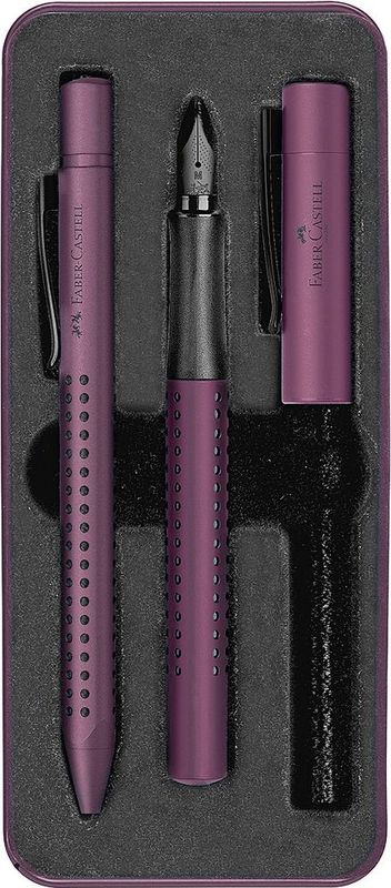 Faber-Castell - zz3_ARCHIV_Pen_to_pen - Vulpen en Balpen Set - Berry Kleur - Roestvrijstaal