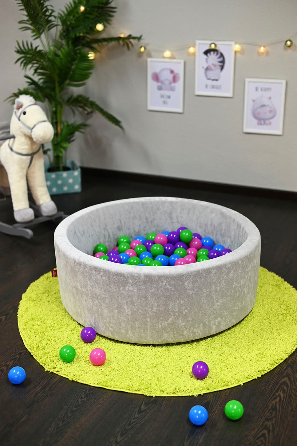 Knorrtoys® Bällebad »Soft, Grey« mit 300 Bällen softcolor
