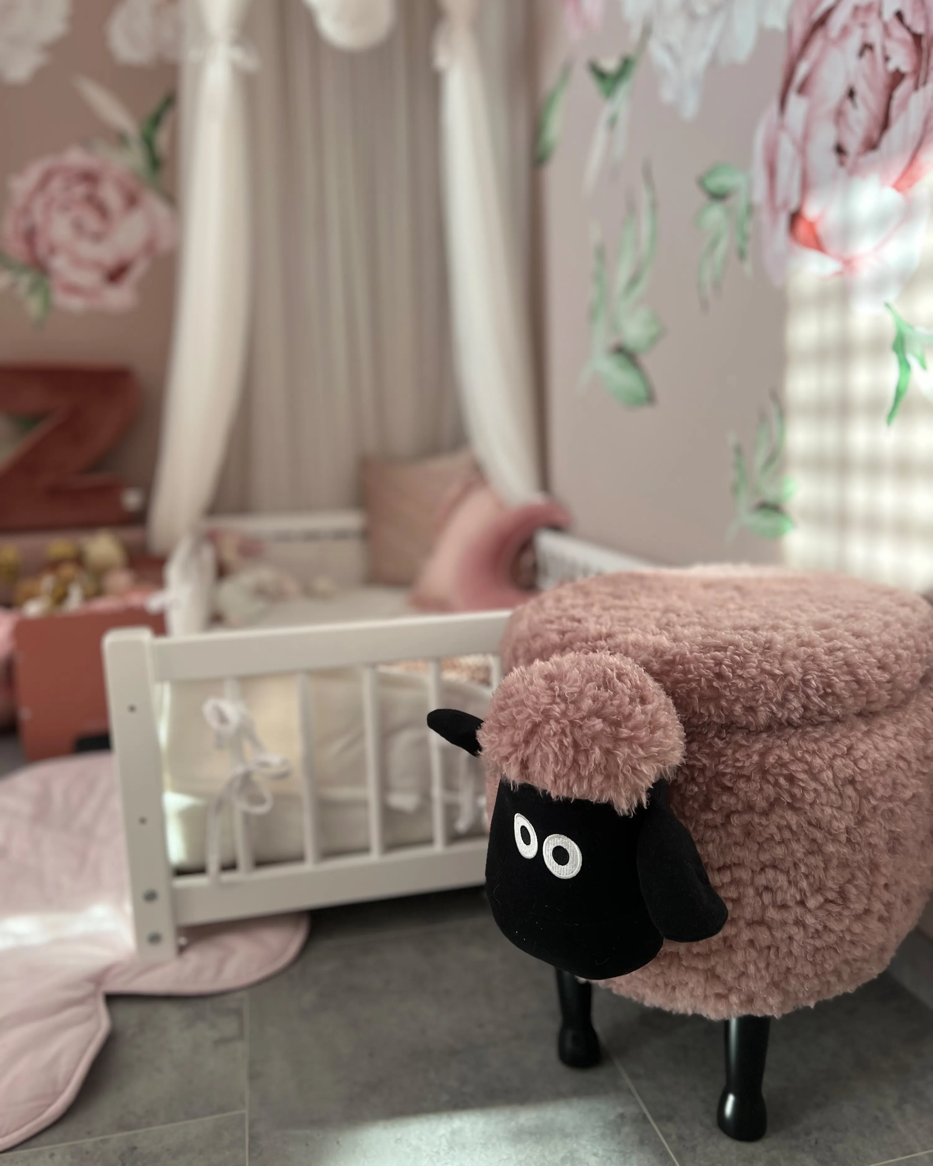 Dierenpoef met opbergruimte SHEEP Stof Roze Schaap