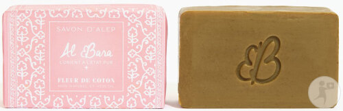 Al Bara Savon Authentique Syrien D'Alep Al Bara Parfum Fleur De Coton 100g