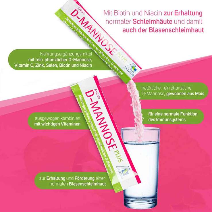 D-Mannose Plus 2000 mg Sticks, 60X2.47 g