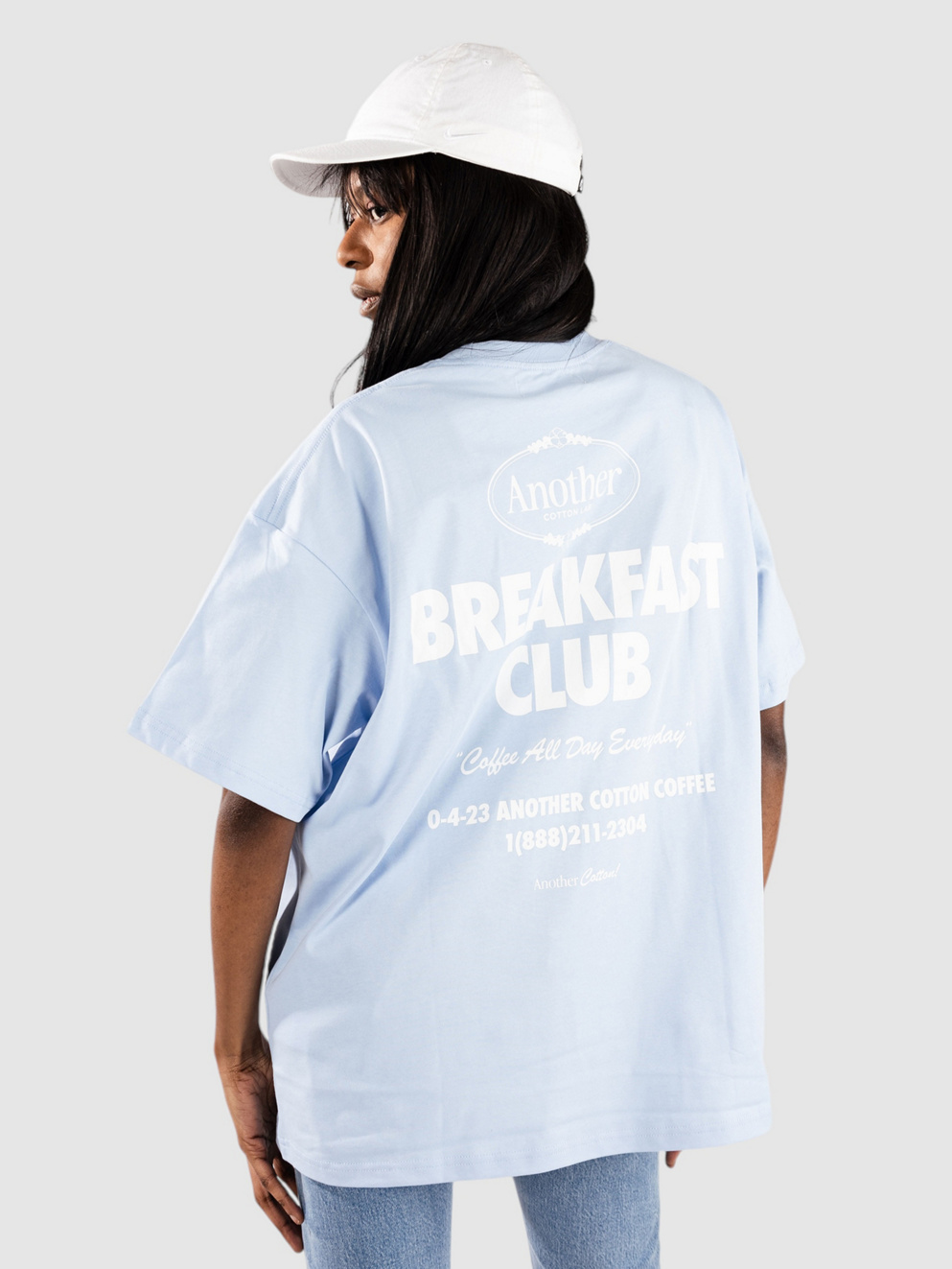 Another Cotton Lab Breakfast Club T-Shirt sky blue