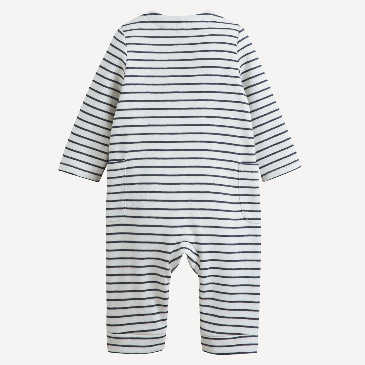 COLEÇÕES LA REDOUTE<br>Macacão longo listrado de lã polar