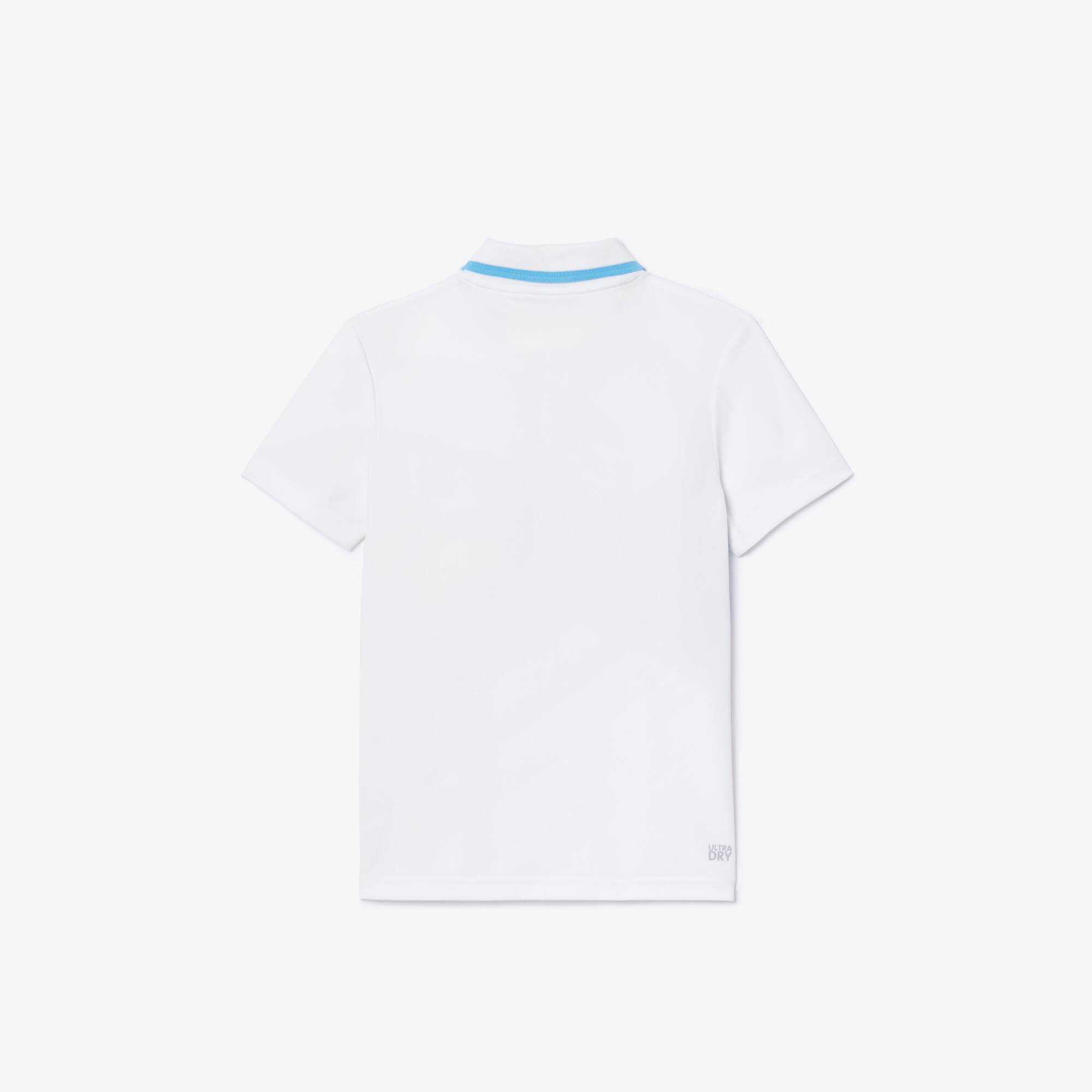 Ultra-Dry Piqué Tennis Poloshirt mit Streifen Poloshirts - Weiss - Lacoste - Jungen