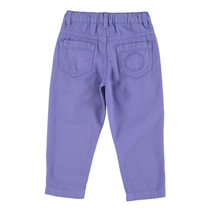 Piupiuchick Pantalon Mom fit Coton Bio | Violet