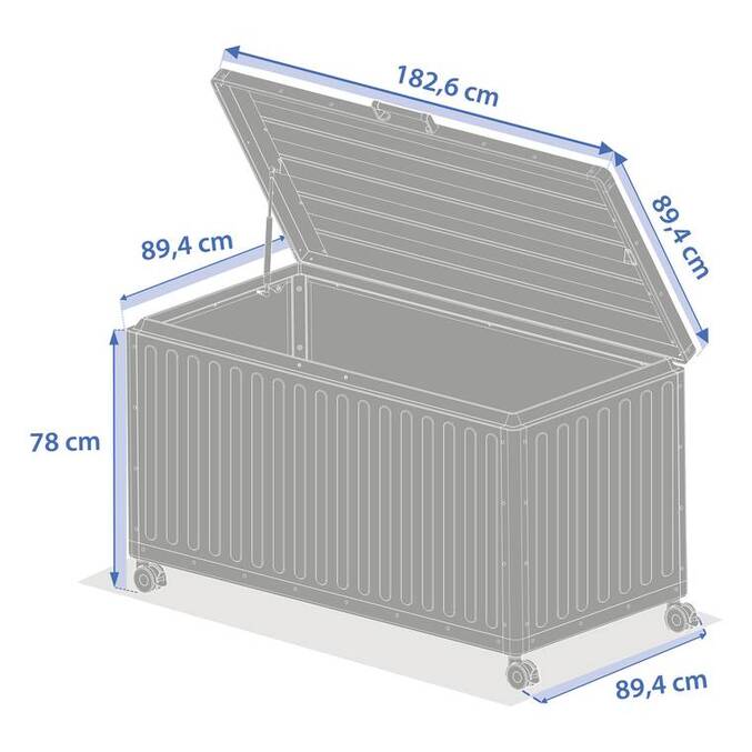 Coffre de rangement EDENIO Graphite