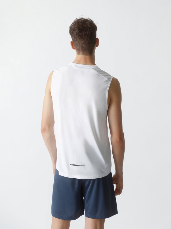 Camiseta esportiva sem mangas - Branca