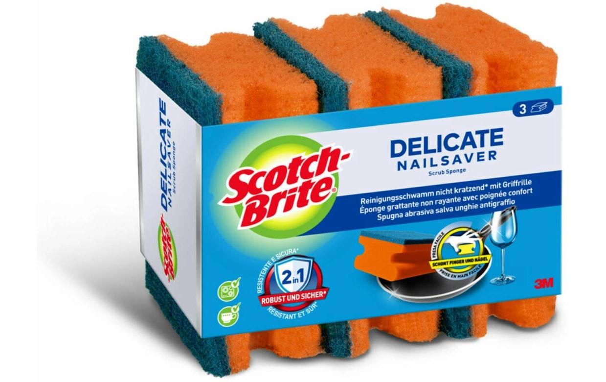 Schwamm Delicate 3 StückGriffschwamm