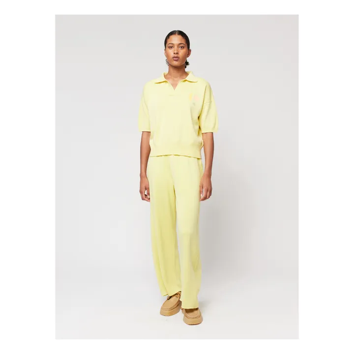 Bobo Choses Pull col Polo Coton Bio - Collection Femme  | Jaune