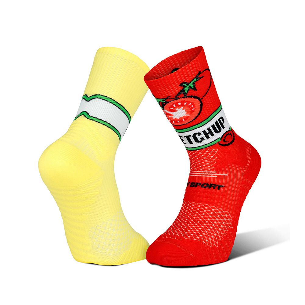 BV Sport TRAIL ULTRA NUTRISOCKS COLLECTOR - Chaussettes ketchup-mayo