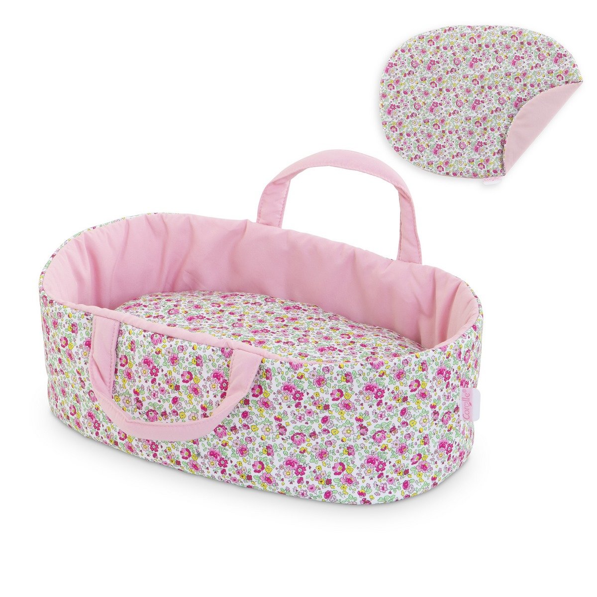 Couffin fleuri pour poupon 30 cm