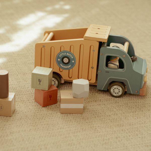 Little Dutch Vuilniswagen Met Pegdolls