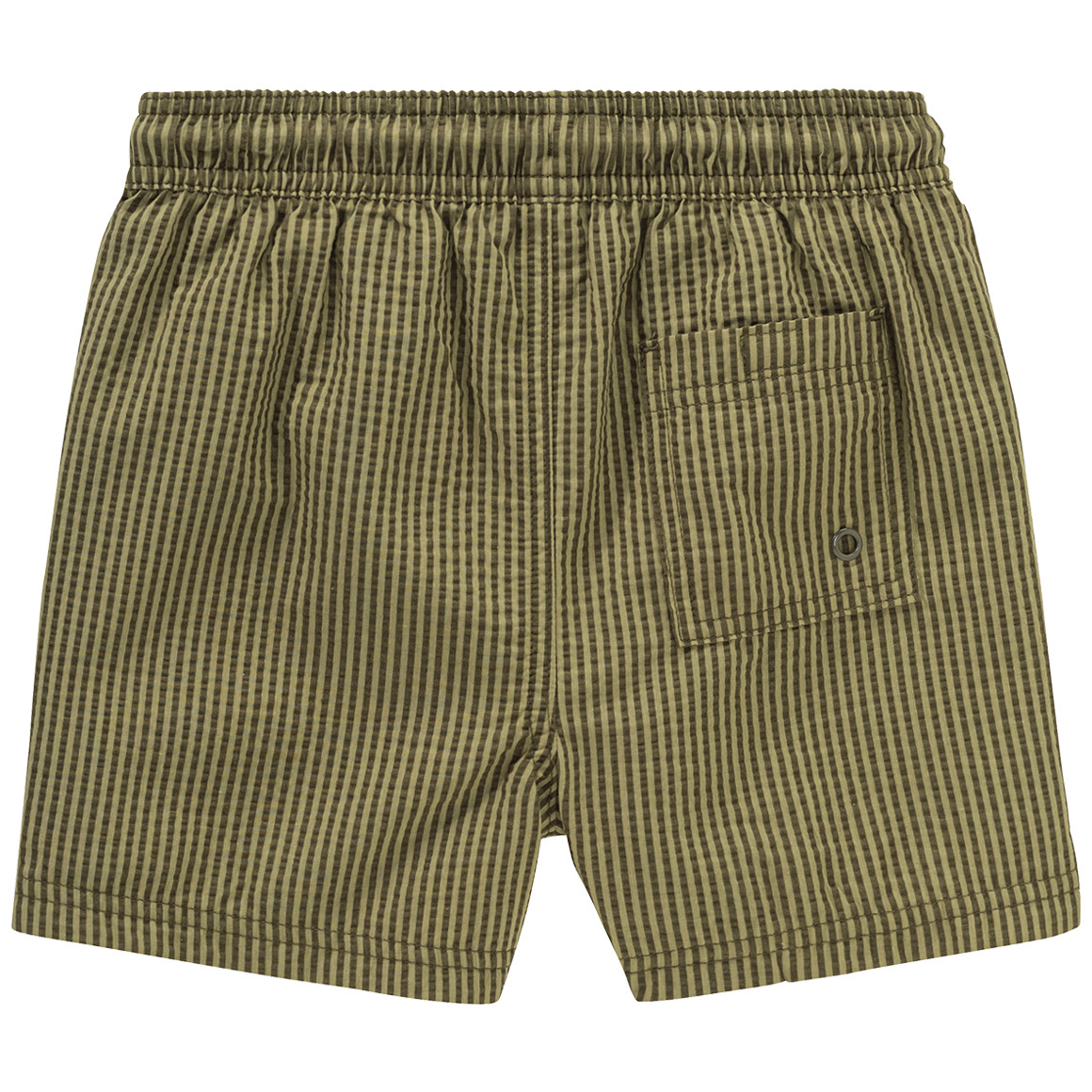 Jonas Nielsen Jungen Badeshorts in Seersucker-Struktur oliv / grün