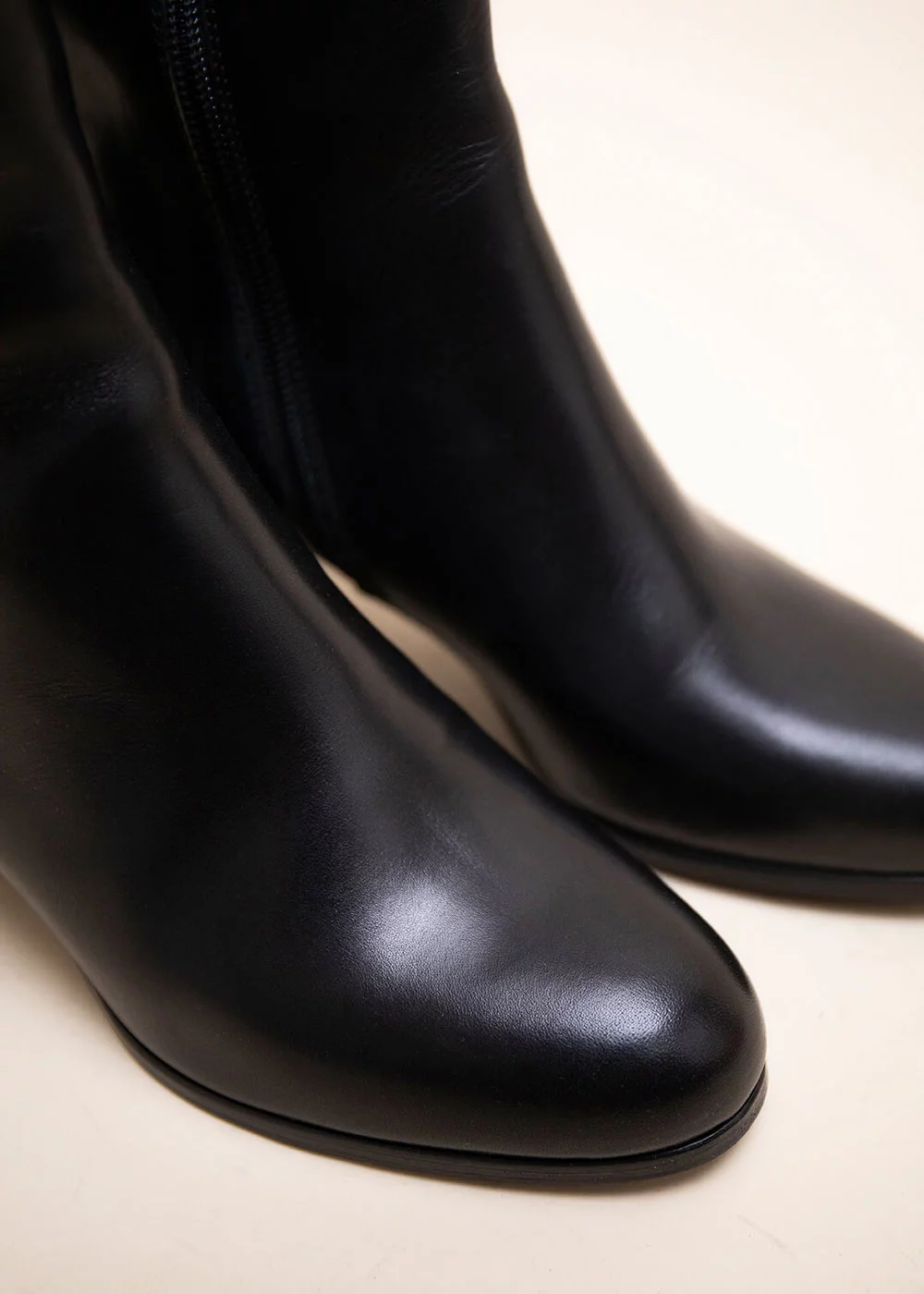 BOTTE EVETTE CUIR NOIR