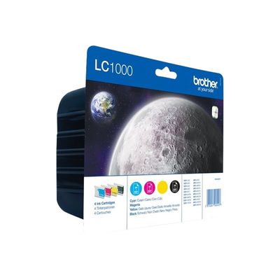 Brother LC1000 - Pack de 4 - noir, cyan, magenta, jaune - cartouche d'encre originale
