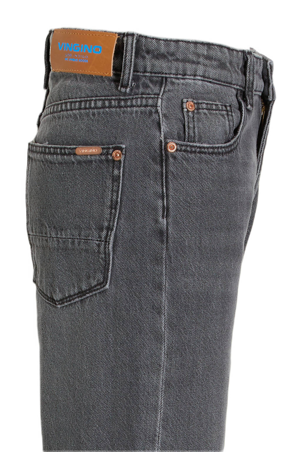 Vingino high waist wide leg jeans Cato Destroy black vintage