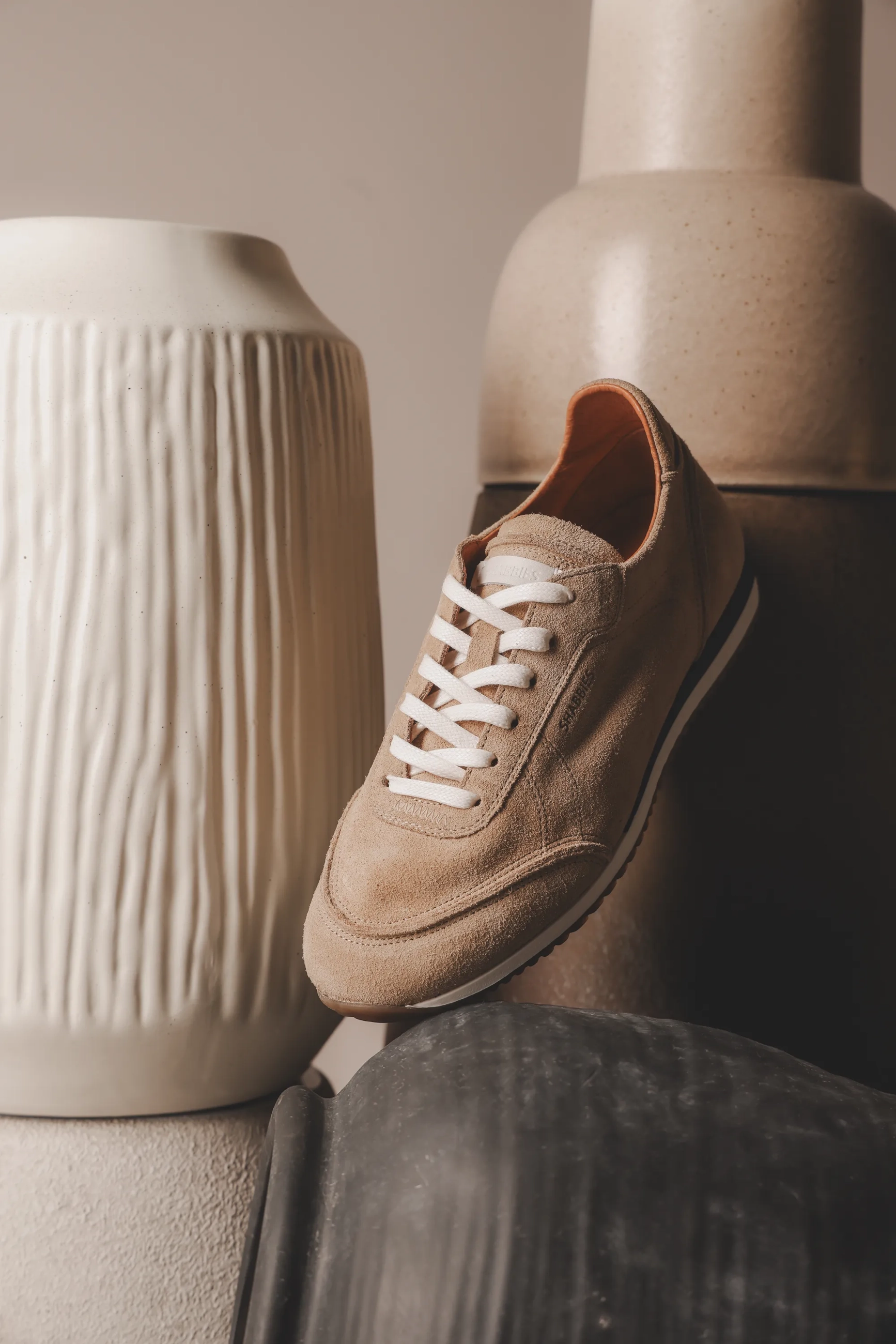 TAYA BASE Sneaker suede Sand