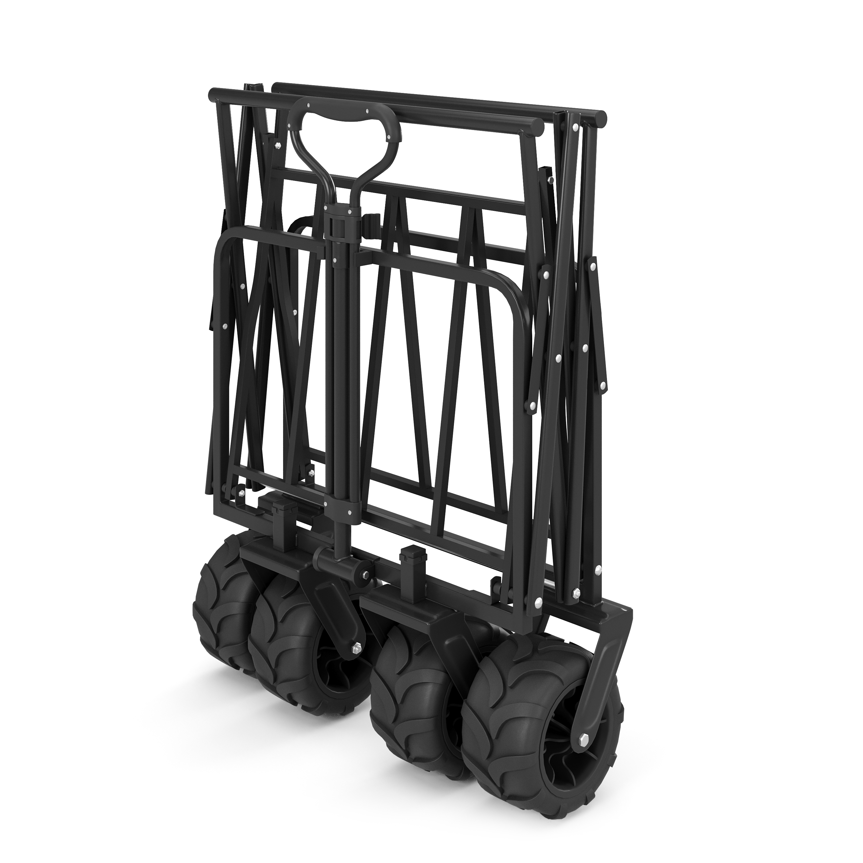 Bollerwagen faltbar BENNY grau