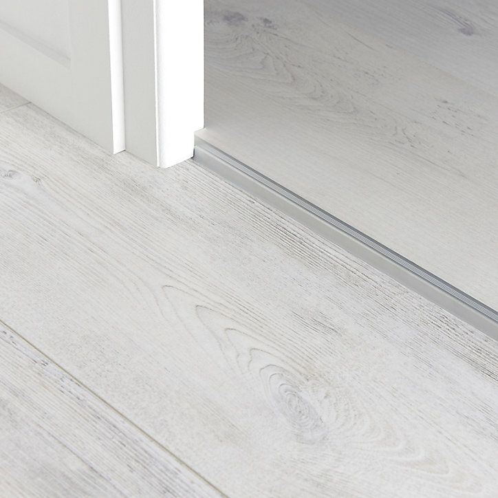 Profilé de finition en U en aluminium pour sol , décor métal mat GoodHome 15,5 x 930 mm