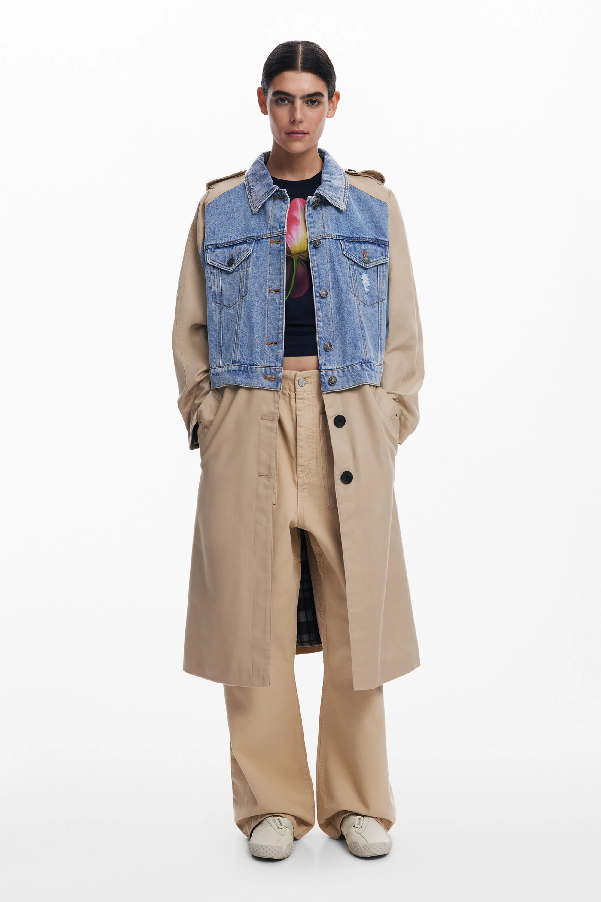 gabardina denim híbrido
