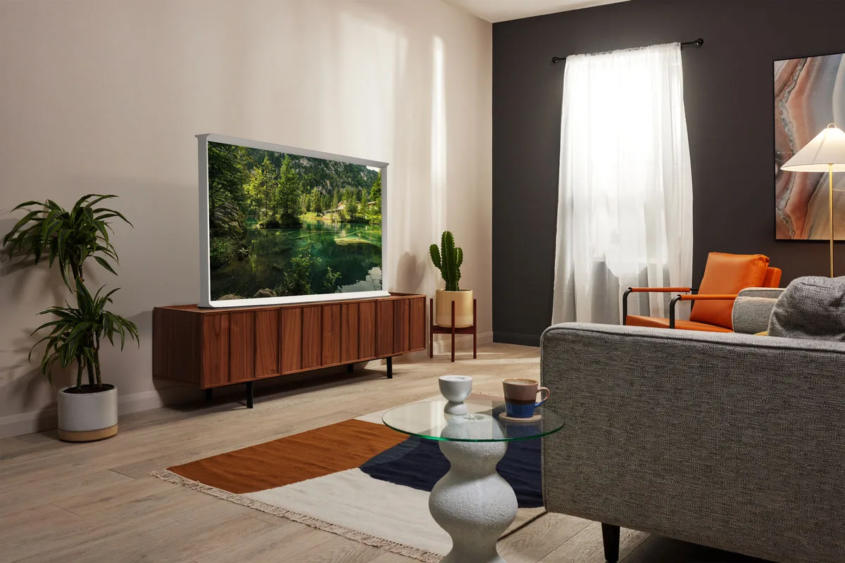 Samsung Serif TQ55LS01B Bleu gris TV QLED