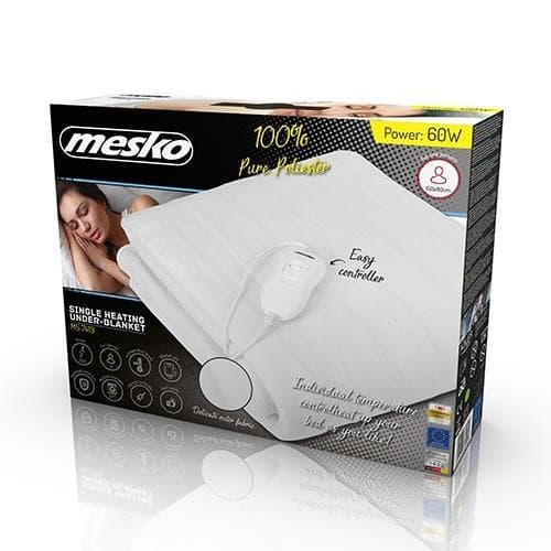 Mesko Elektrisk Värmefilt 150x80 cm, Vit