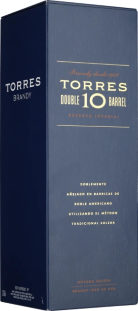TORRES BRANDY 10 RESERVA IMPERIAL DOUBLE BARREL 1LTR