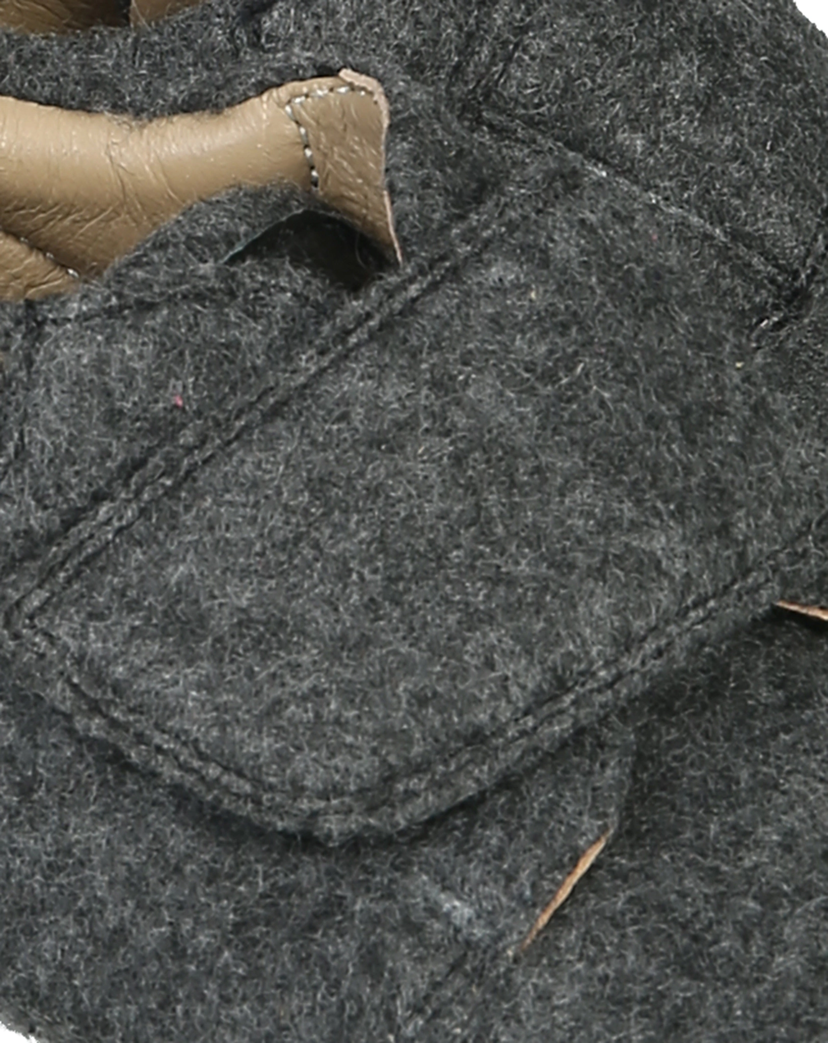 Klett-Krabbelschuhe TANNU WOOL in dark grey