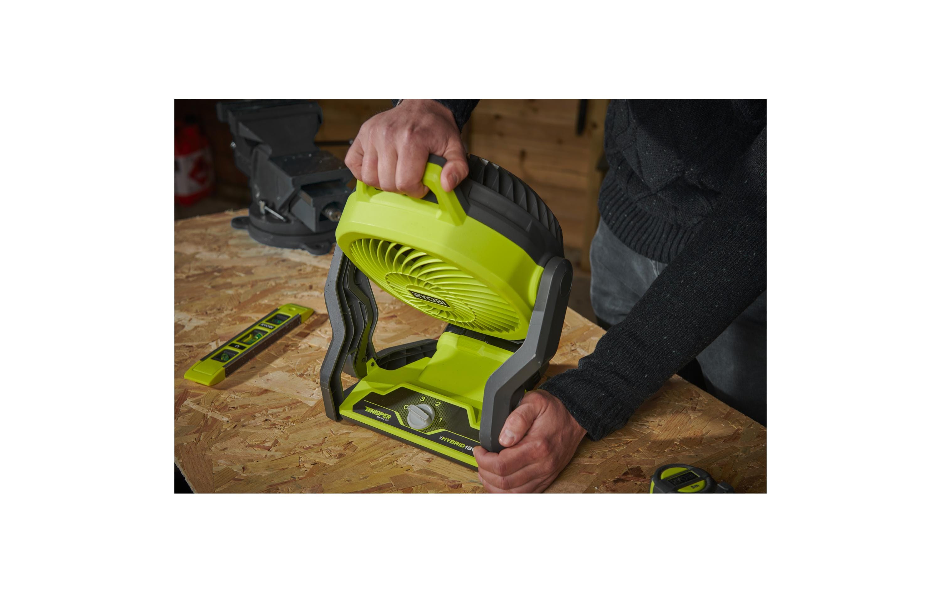 Bodenventilator RF18-0, 18 V, Solo, ohne AkkuKompakter und tragbarer Akku-Ventilator